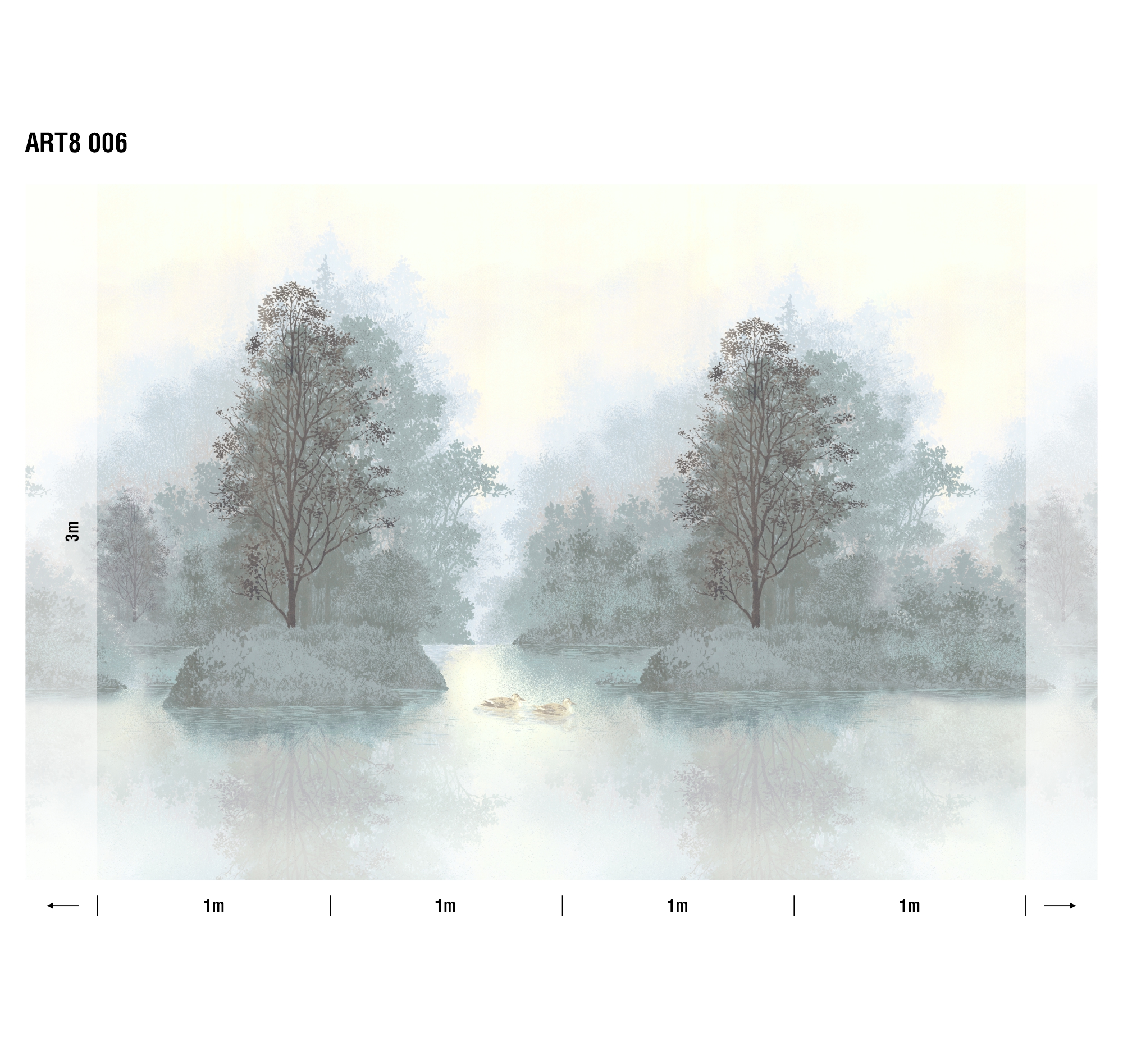 Панно Loymina Пейзаж Английские озера ART8 006 3×4